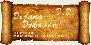 Dijana Daković vizit kartica